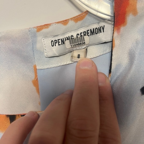 Opening Ceremony Bursting Diamond Silk Open Back Dress - Picture 6 of 15